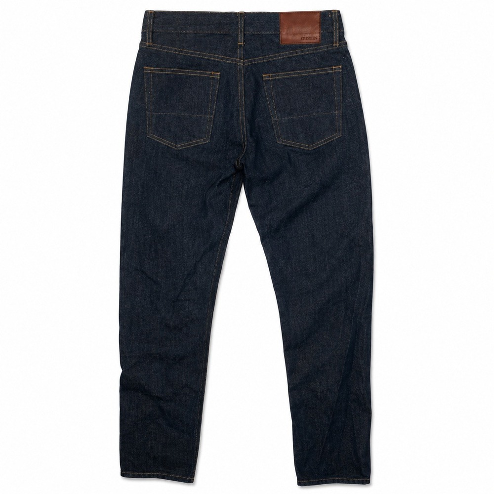 Gustin Jeans Mens Small 31x33 #172 Cone Mills Selvedge Denim Button Fly Indigo - Picture 2 of 8